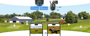НАРУЖНАЯ IP-КАМЕРА С SIM-КАРТОЙ 3G 4G LTE GSM PTZ ДВОЙНОЙ ОБЪЕКТИВ 6×УВЕЛИЧЕНИЕ