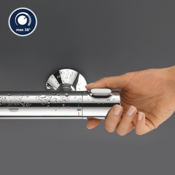 Смеситель для душа, термостат Grohe GROHTHERM, душевой набор Omnires
