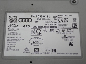 фото thumb №9, Навигация навигация радио дисплей заводская рестайлинг 8w1919620a audi a4 b9 22r