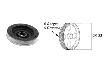 фото thumb №2, Колесо пасове вала колінчастого citroen berlingo berlingo мінівен c4 i c5