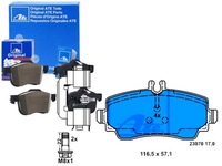 фото thumb №1, Комплект гальмівних колодок гальмівних ate 13047027762 ba2176