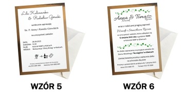 ZAPROSZENIA NA ŚLUB WESELE ZŁOTE Z PERSONALIZACJĄ
