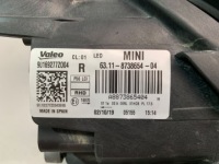 Mini cooper f55 f56 f54 лампа права full led rhd 8738654 Зі Шроту, фото thumb