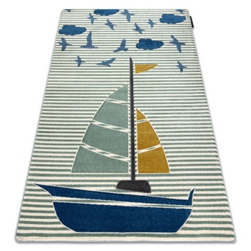 ДЕТСКИЙ КОВЕР PETIT 140x190 BOAT GREEN #GR4228