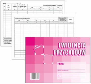 EWIDENCJA przychodów ryczałt 2022 A5 Emeko 713