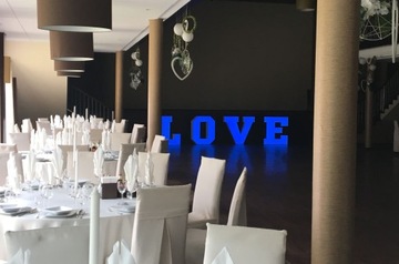 Kolorowe litery LOVE 3D 100cm podświetlane LED RGB