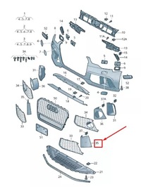 фото thumb №1, Audi rs7 sportback 4g передняя часть правый бампер cover 4g8807246b