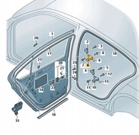 фото thumb №2, Нова половинка петля двері оригінальний номер 8x0831404b