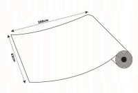 Прозрачная самоклеящаяся защитная пленка для мебели 63x200 см