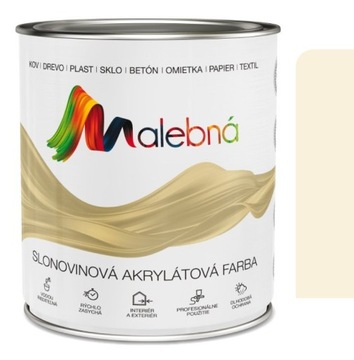 FARBA AKRYLOWA DO PŁYTEK I GLAZURY KOŚĆ SŁONIOWA 0,7L