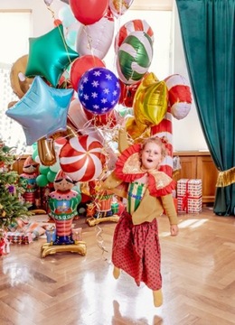 Новогодние шары 30 см Merry Christmas (1 упаковка / 6 шт.)