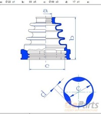 фото thumb №1, Защита резиновый шарнир внутреннего 443812161