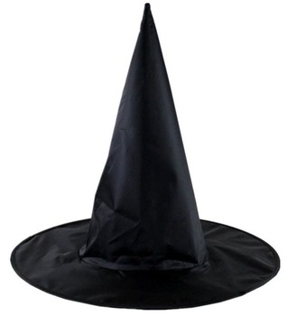 KAPELUSZ CZAROWNICY WIEDŹMY CZARNY CZAPKA CZARODZIEJA HALLOWEEN ANDRZEJKI