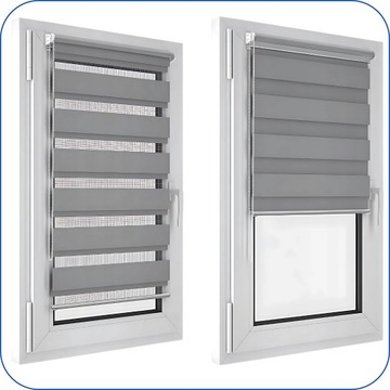 Roleta Dzień Noc 51x120cm Kolory Bezinwazyjna Kompletny Zestaw MultiStop