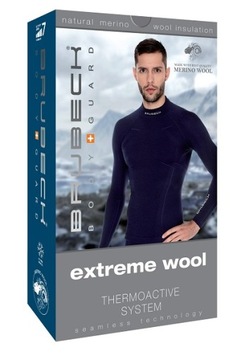 KOSZULKA termoaktywna Merynos BLUZA wełniana ZIMOWA komfortowa BRUBECK Wool
