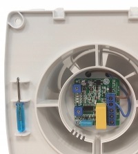 Вентилятор для ванной комнаты AXI 100, черный матовый, с датчиком влажности