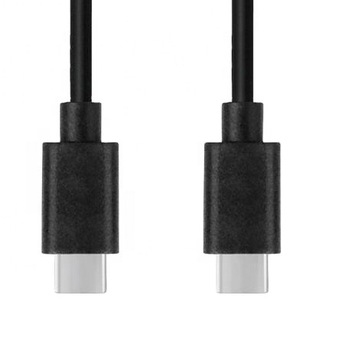 Кабель USB-C типа USB-C, короткий, 30 см — черный