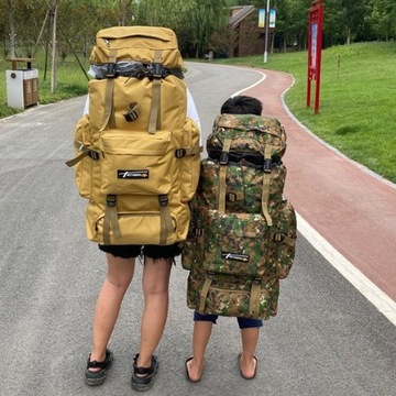 Рюкзак для кемпинга Рюкзак цвета хаки большой вместимости 70 л