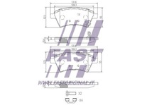 фото thumb №3, Ft29139 fast гальмівні колодки гальма fiat sedici 06- prz.