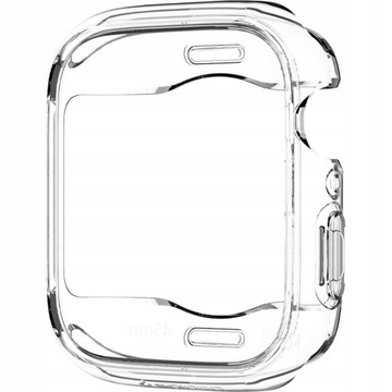 Etui do Apple Watch 9 / 8 / 7 45mm, Spigen Ultra Hybrid, przezroczysty case