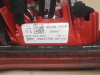 фото thumb №10, Лампа зад w кришка багажника права audi a6 c6 універсал дорестайлінг 04-08 4f9945094b