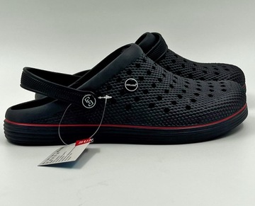 Черные мужские садовые шлепанцы из пенопласта Crocs, размер 44, удобные и легкие