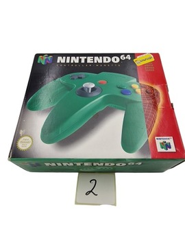 ОРИГИНАЛЬНЫЙ ПАНЕЛЬ NINTENDO 64, ЗЕЛЕНАЯ КАРТОННАЯ КОРОБКА