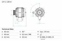 Купить Bosch генератор seat alhambra vw california t4 camper corrado golf, фото thumb