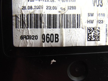 фото thumb №6, Спидометр манометр vw polo v 5 6r 6c 1.2 6r0920960b uk