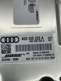 фото thumb №10, Audi a7 s6 a6 c7 модуль підсилювач динаміків радіо bose справний!