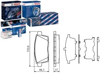 фото thumb №1, Тормозные колодки тормозные ford usa edge mazda cx-7 cx-9 2.2