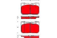 фото thumb №1, Trw тормозные колодки тормозные lexus ls 400 ucf20