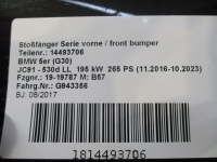 фото thumb №6, Бампер bmw 5 g30 камера радар pdc 6xpdc