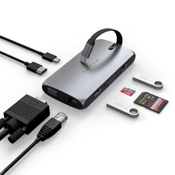 Satechi on the go multiport — адаптер для мобильных устройств USB-C (USB-C