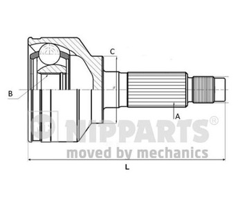 NIPPARTS PRZEGUB HOMOKINETYCZNY SSANGYONG REXTON