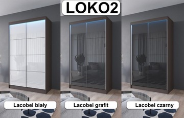Шкаф-купе 120 см зеркало Lacobel Patterns Colors