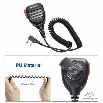 Микрофон с динамиком PTT для BaoFeng UV-5R UV5RA