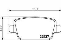 фото thumb №2, Тормозные колодки тормозные land rover задняя freelander 06- 2,2