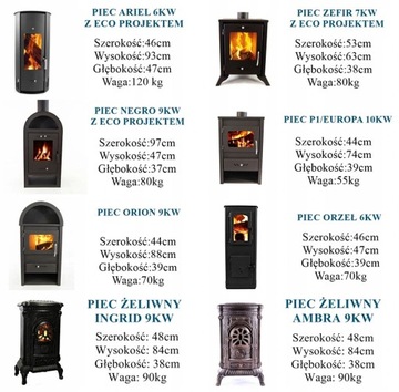 PIEC PIECYK KOMINEK ECO STALOWY KOZA W14 7KW