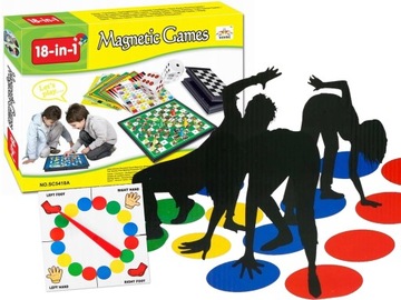 ИГРА WYGIBUS 19IN1 КИТАЙСКИЙ МАГНИТНЫЙ КОВРИК ШАХМАТЫ