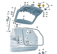 фото thumb №8, Оригінальний замок кришки skoda scala rapid 3v0827505c