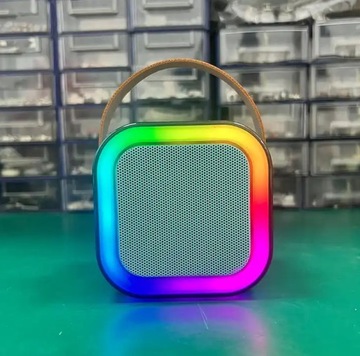 Zestaw do Karaoke Mikrofon Głośnik Bezprzewodowy LED Bluetooth Przenośny