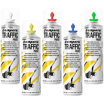 Дорожная краска для полос и линий 48х 500мл Traffic Paint AMPERE