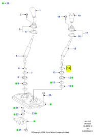 фото thumb №7, Подкладка, рычаг переключения передач ford ranger 2006-2011 оригинальный номер 3604036