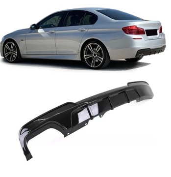 фото thumb №13, Диффузор задний бампера для bmw f10 f11 m набор m sport 2011-2017 чёрный
