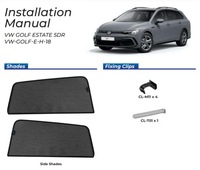 фото thumb №13, Шторки боковые vw golf 8 универсал 20- защитные накладки ролеты солнцезащитный