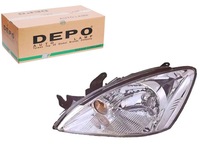фото thumb №1, Depo фара h4 электрический цвет вкладыш: хром