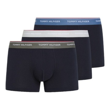 TOMMY HILFIGER МУЖСКИЕ БРЮКИ-БОКСЕРЫ 3P WB TRUNK ТЕМНО-СИНИЕ, размер M