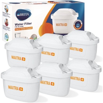 6x ВСТАВКА ФИЛЬТРА ДЛЯ ВОДЫ BRITA MAXTRA PLUS HARD ЖЕСТКАЯ ВОДА ОРИГИНАЛ