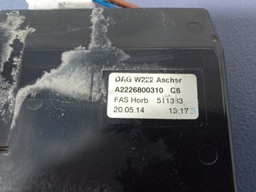 фото thumb №6, Mercedes s клас w222 бардачок попільничка a2226800310